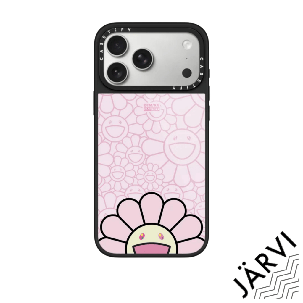 [ส่งด่วน/พร้อมส่ง][ใส่ชื่อ] CASETiFY | SMILE (PINK) PHONE CASE [MURAKAMI] #For iPhone Samsung #แท้