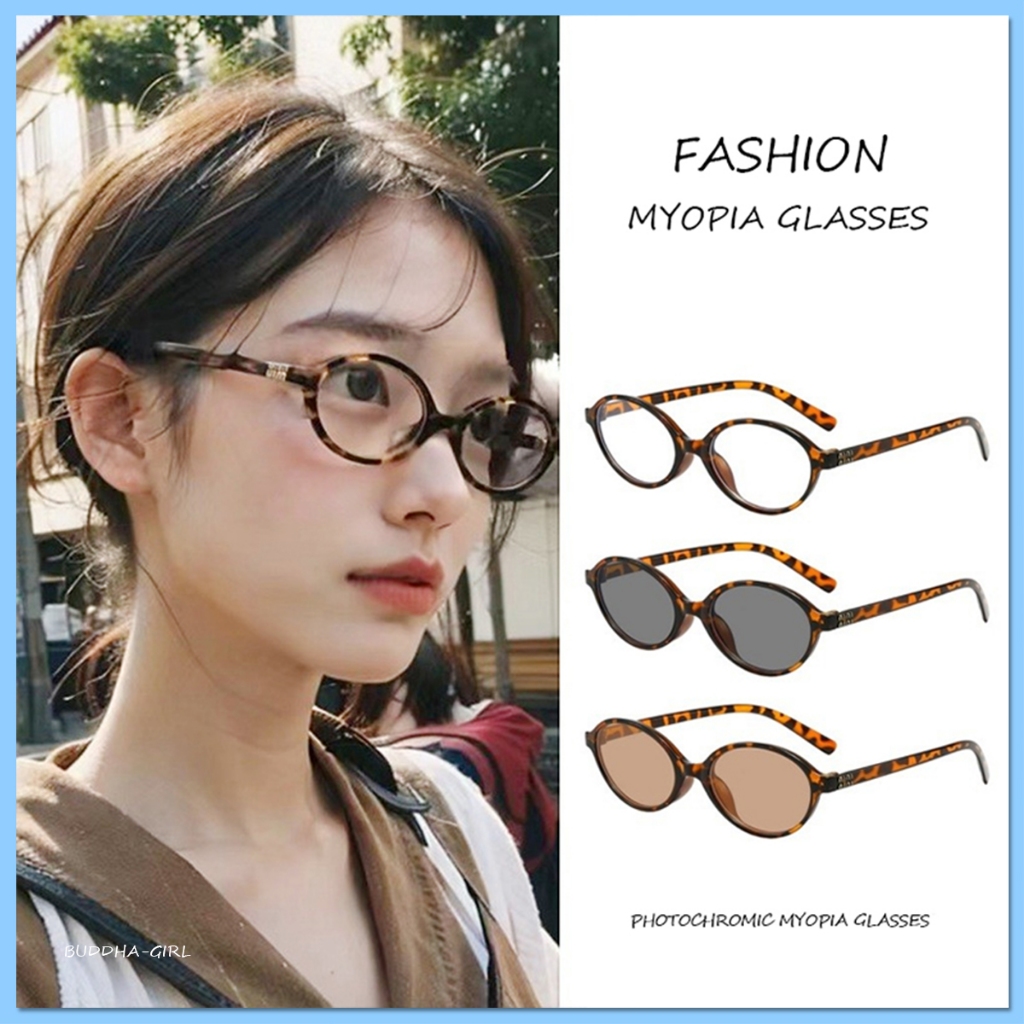 COD+ผ้ากระจก แว่นสายตาสั้น Photochromic ป้องกันรังสี Graded คอมพิวเตอร์แว่นตา แว่นสายตาสั้นแบบโฟโตโครมิก