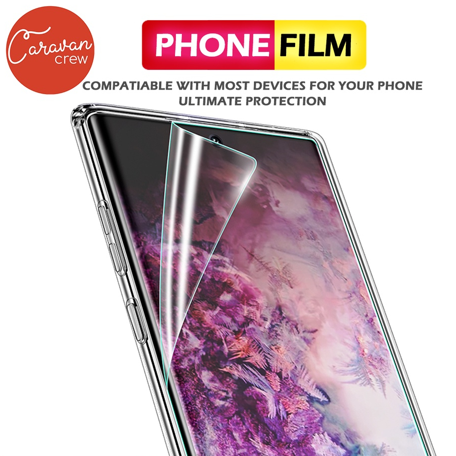 ฟิล์มกันรอย TPU Samsung S21 S22 S23 S24 S8 S9 S10 Plus Note8 Note9 Note10 Note10 Plus S20 Ultra Film Caravan Crew