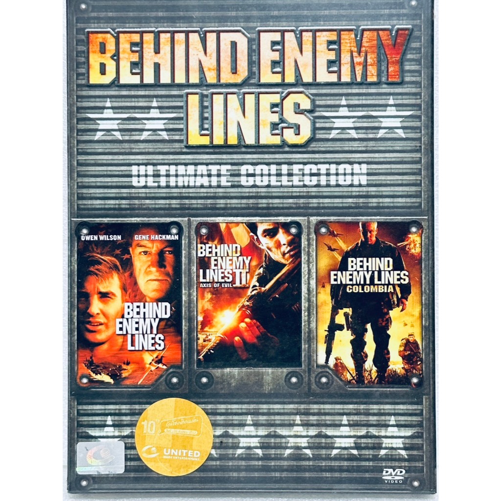 DVD Boxset 3 Part 3 Disc : Behind Enemy Lines + Behind Enemy Lines 2 + Behind Enemy Lines Colombia