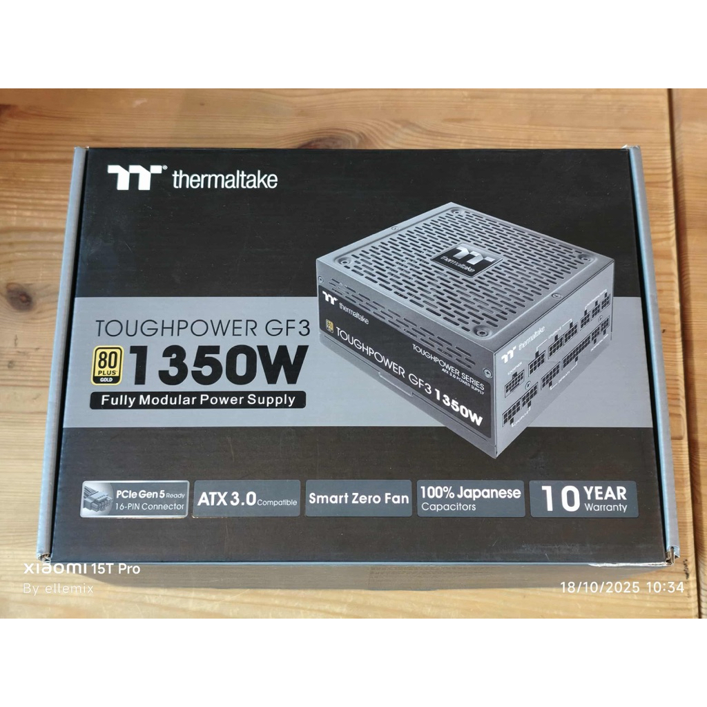 POWER SUPPLY THERMALTAKE TOUGHPOWER GF3 1350W GOLD - 1350W 80 PLUS GOLD (ATX) (ATX3.0) เพาเวอร์ มือส
