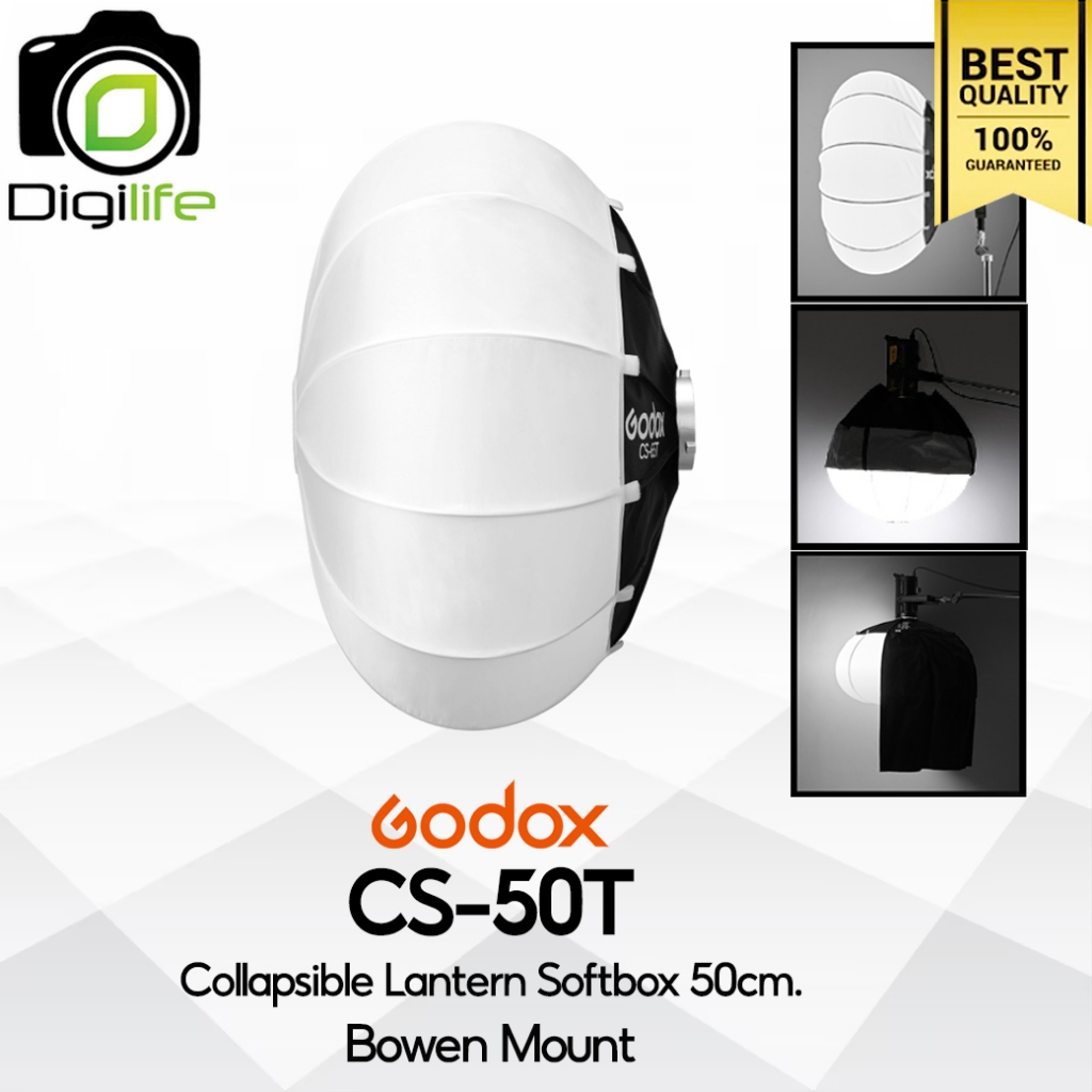 Godox Softbox CS-50T / CS-50D Collapsible Lantern Softbox 50 cm. - Bowen Mount / Digilife Thailand
