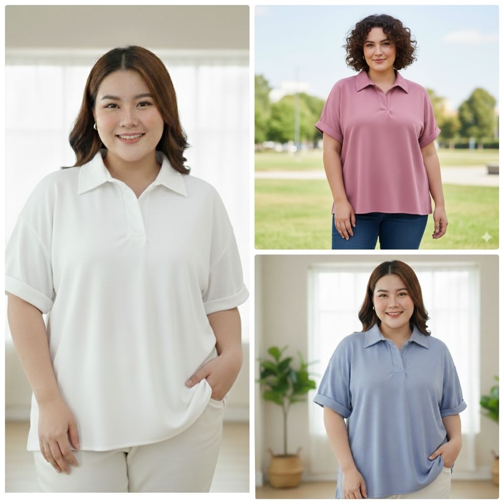 เสื้อคนอ้วน เสื้อผ้าไซส์ใหญ่ เสื้อเขิ้ตไซส์ใหญ่ อก 56"/ อก 60" นิ้ว