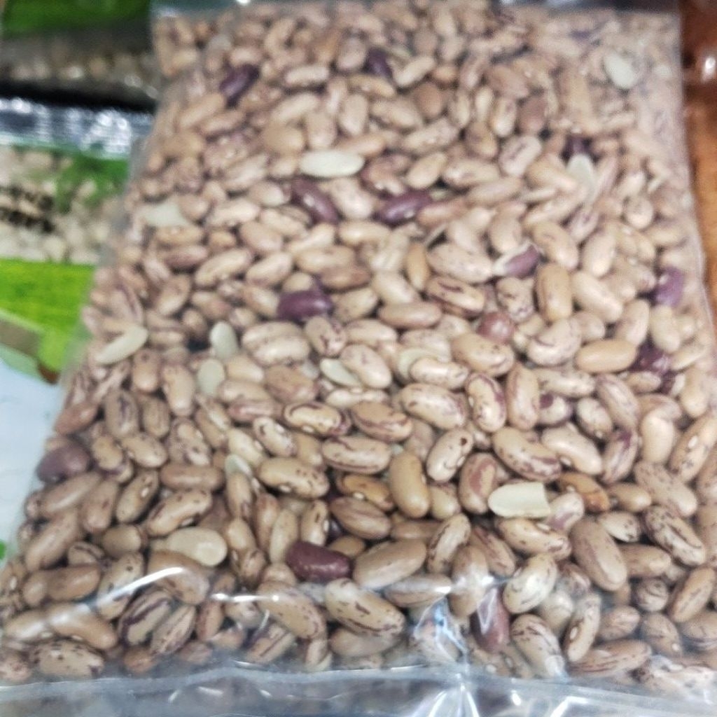 ถั่วแดงลายเสือ Chitra Rajma राजमा (Pinto Bean) 500g.