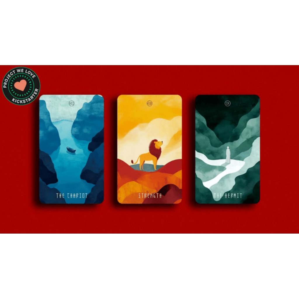 Tarot of Colors ไพ่ยิปซีแท้ขอบรุ้งโฮโลแกรมเงางาม ไพ่ทาโร่ต์ ไพ่ยิปซี Tarot Cards Decks