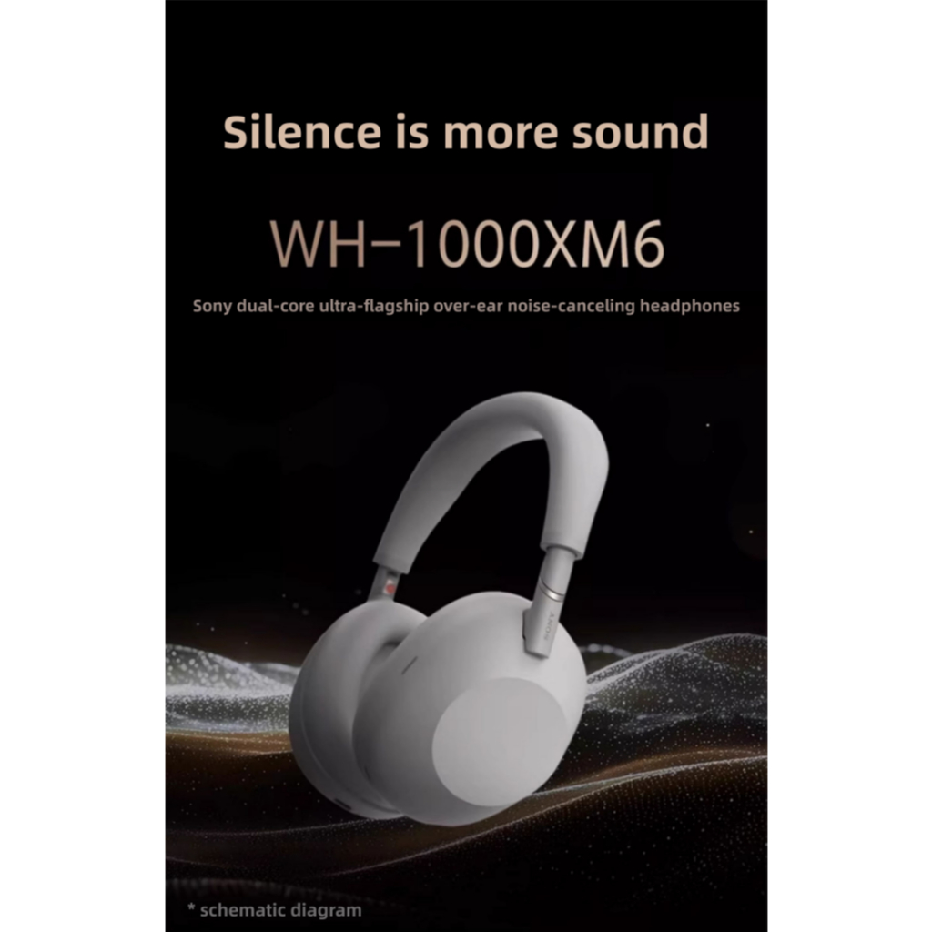 Sony WH-1000XM6 New Flagship Dual Core Active Noise Reduction Headset Bluetooth Earphone XM6