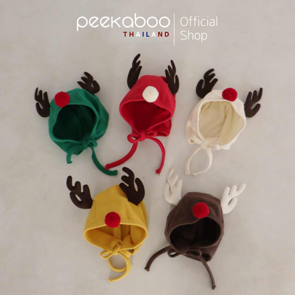 <<Seasonal Specials>>PEEKABOO Thailand/ Made in KOREA/ Rudolf Bonnet/ Christmas Collection/ High quality Baby&Kids wear