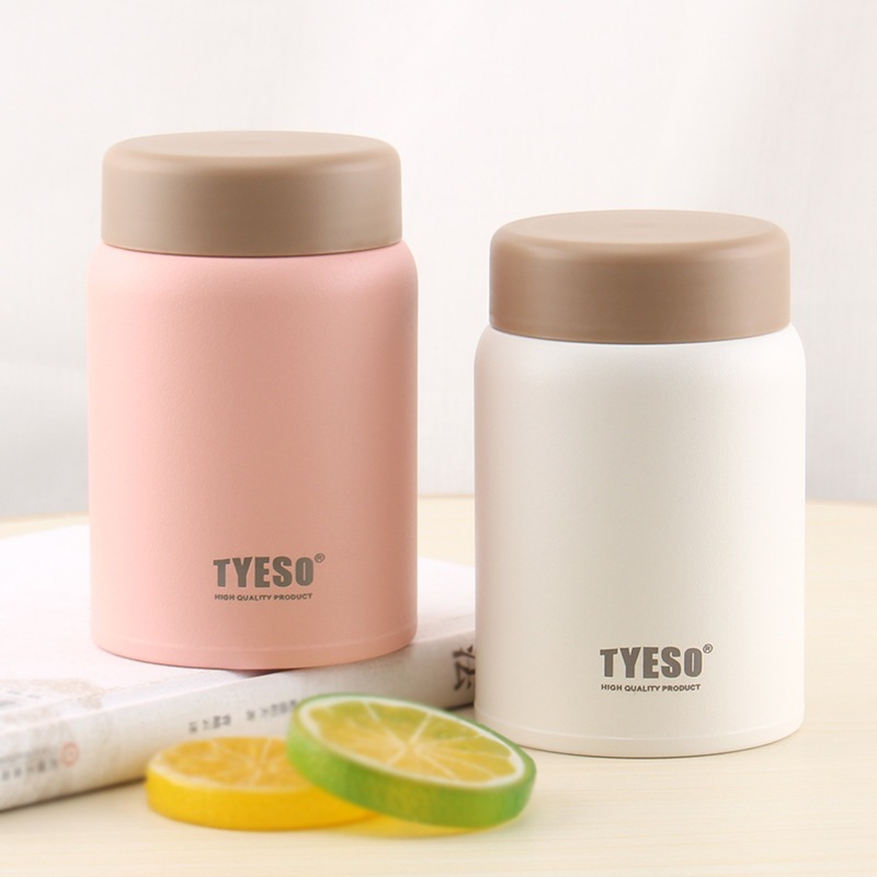TYESO แก้วน้ำเก็บความเย็น แก้วสแตนเลส ขนาด220ML. 280ML. แก้วกาแฟ มินิ