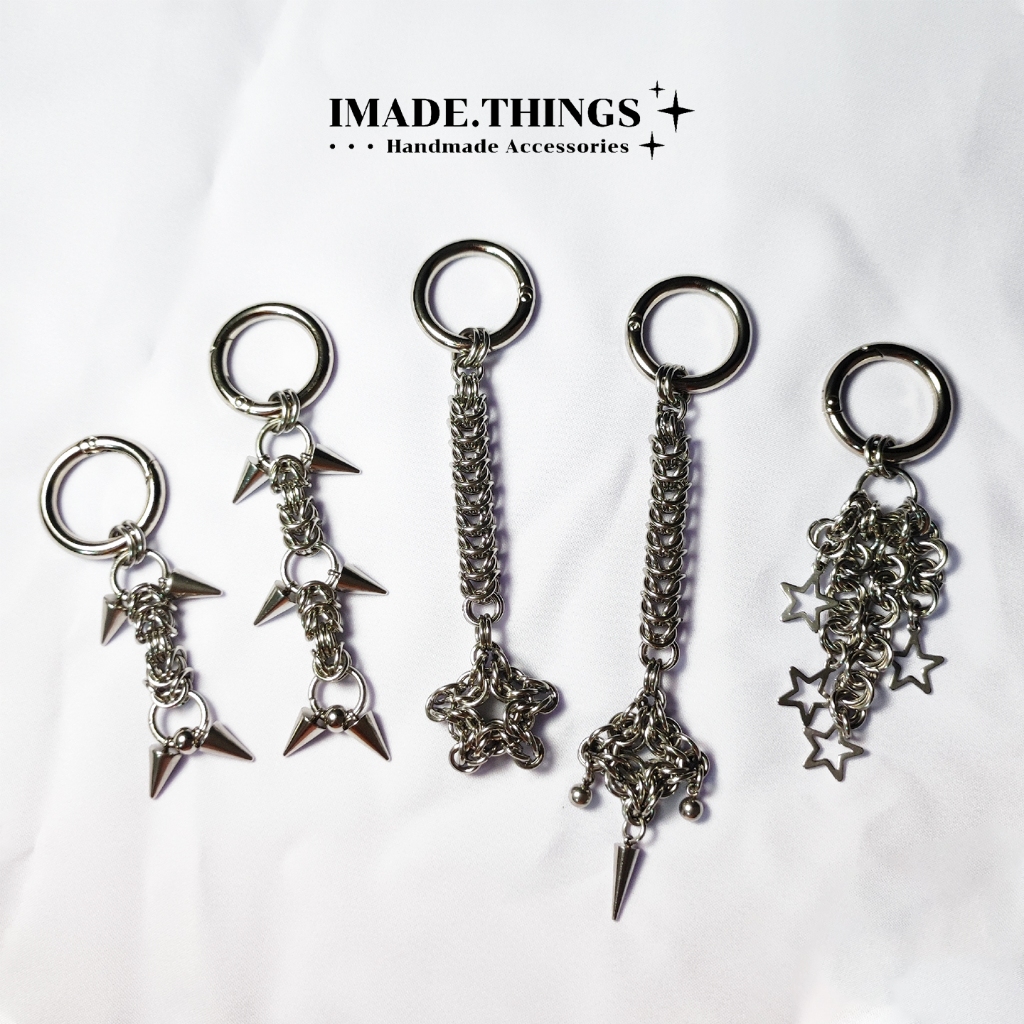 IMADE.THINGS | พวงกุญแจสแตนเลสเท่ๆ | Chainmail style keychain พวงกุญแจแฮนด์เมด [NEW UPDATE!] | เครื่องประดับสแตนเลส