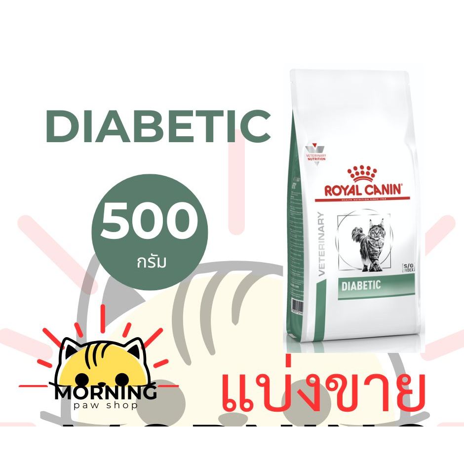 ส่งด่วนมาก⚡️((แบ่งขาย))  แมวเป็นเบาหวาน Royal Canin Diabetic cat อาหารแมวโรยัลคานินสูตรเบาหวาน 500 กรัม