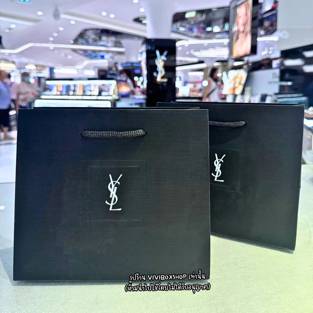 Ysl ถุงกระดาษ ใส่เป็นของขวัญ ถุงแบรนด์แท้ 💯 [VIVIBOXSHOP]