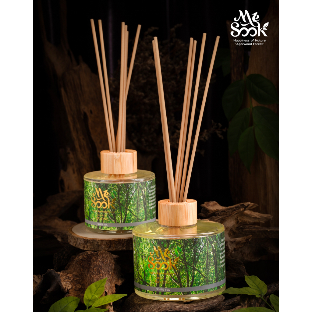 MESOOK Agarwood Diffuser น้ำหอมระเหยกฤษณาปรับอากาศ ผสมกลิ่นธรรมชาติ น้ำมันกฤษณาสกัด100%