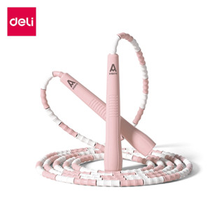 Deli เชือกกระโดด เชือกกระโดดกีฬา ที่กระโดดเชือก สายยาว 2.8 เ…