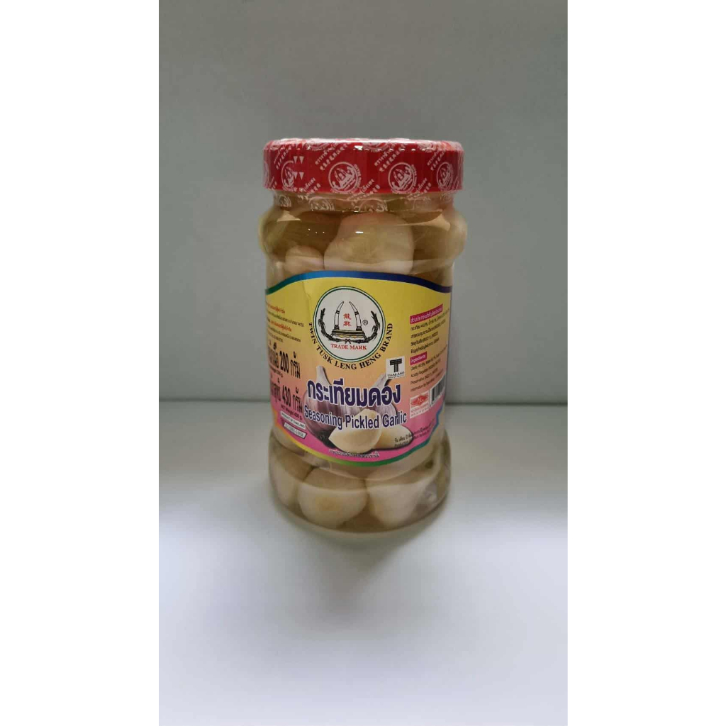 กระเทียมดอง #กระเทียมดอง #Seasoning Pickled Garlic ตรา งาช้างคู่เล้งเฮง ขนาด 430 กรัม ได้มาตรฐาน #Khunsiri ราคา ถูกที่สุด ดีลบีเคเค รูปภาพหลัก