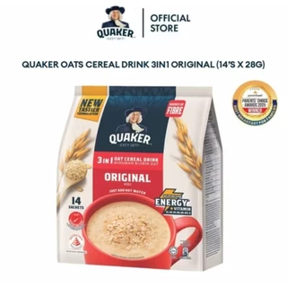 ข้าวโอ็ตสำเร็จรูป Quaker 3in1 มี 6 รสชาติให้เลือก (บรรจุ 12-14 ซอง)