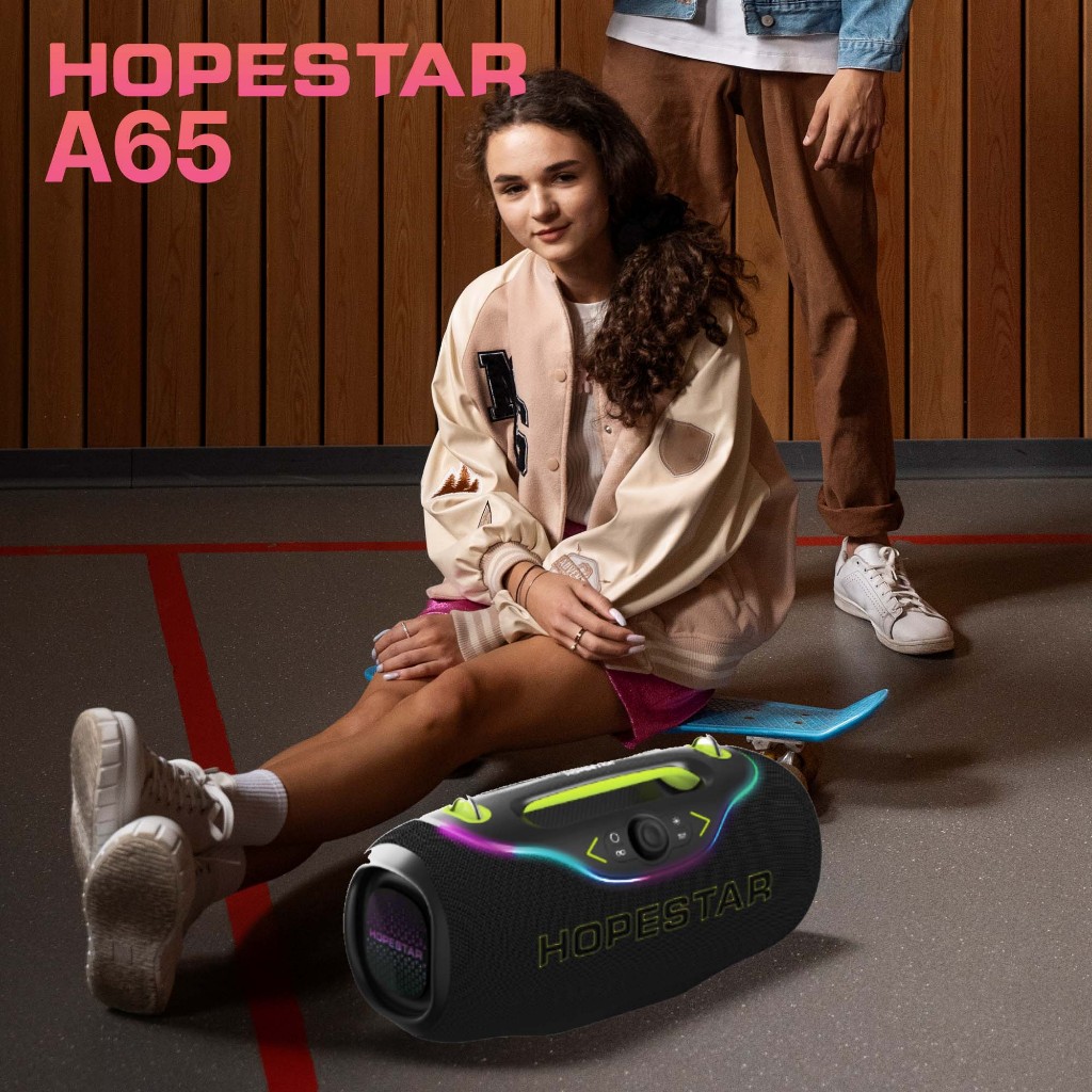 ลำโพงบลูทูธHopestar A65 ลำโพง 300W พร้อมไมล์หลายสาย1ตัว