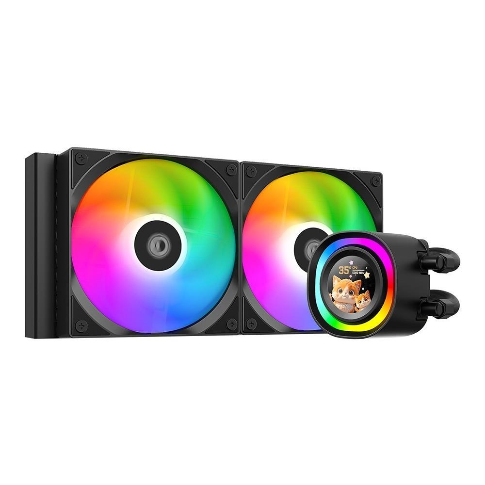 CPU LIQUID COOLER (ระบบระบายความร้อนด้วยน้ำ) ID-COOLING FX240 LCD - BLACK - รูปที่ 2
