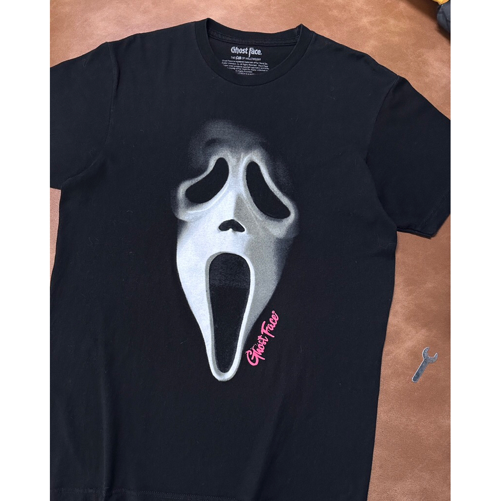 (มือ2) เสื้อยืดโกสท์เฟซ size M ลิขสิทธิ์แท้ Ghost Face สภาพใหม่