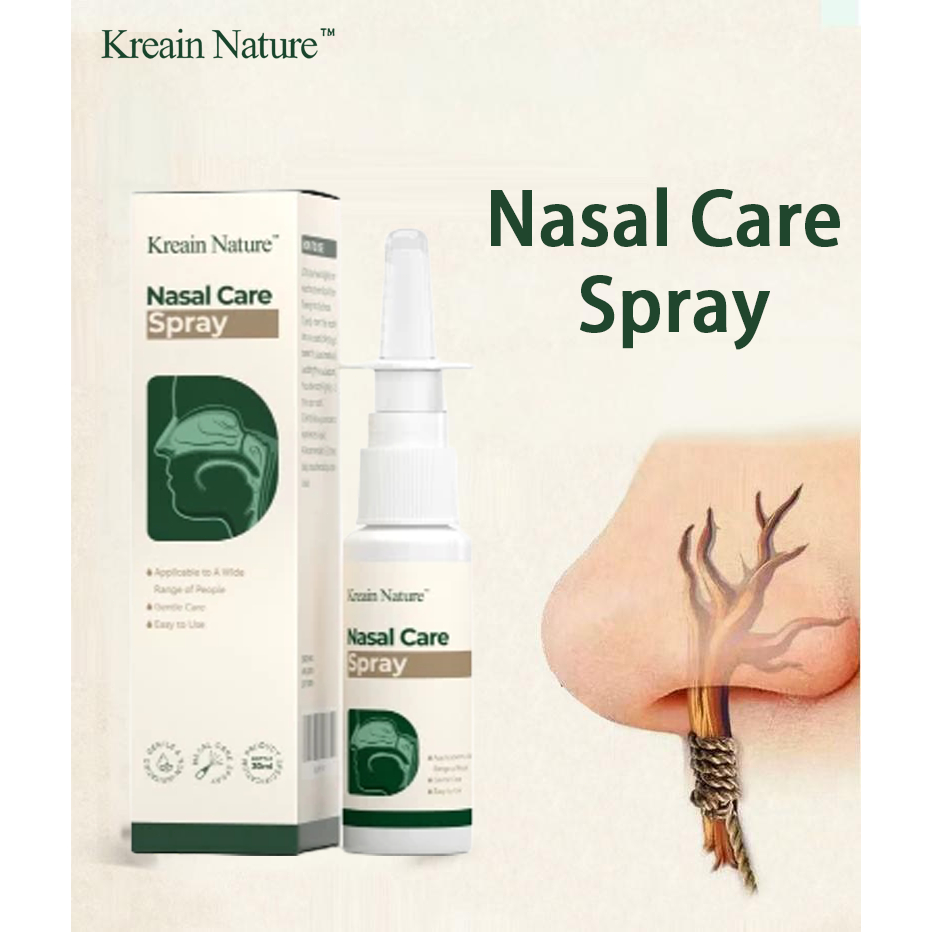 Kreain Nature สเปรย์จมูกกระปุก ช่วยแก้ไขปัญหาจมูก ช่วยบรรเทาอาการไม่สบายจมูก Nasal Care Spray 30ml/1