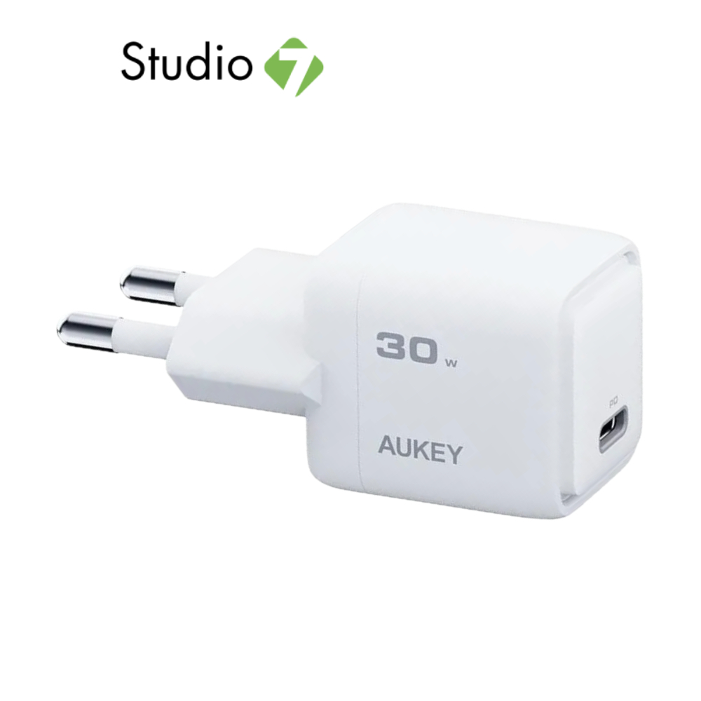 อะแดปเตอร์ AUKEY Wall USB Charger 1 USB-C PD30W GaN by Studio7