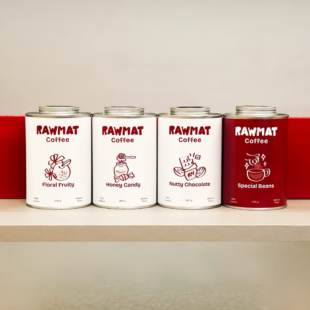 RAWMAT Coffee | เมล็ดกาแฟคั่วกลาง 4 รสชาติ| อาราบิก้า100% | Coffee Beans