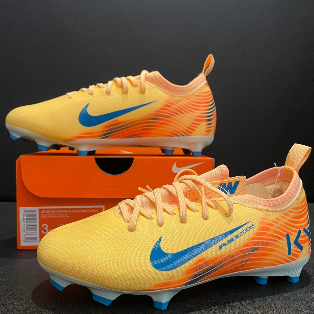 รองเท้าสตั๊ดเด็ก FQ8394-801 JR ZOOM VAPOR 16 ACAD FG/MG MELON TINT/NEO