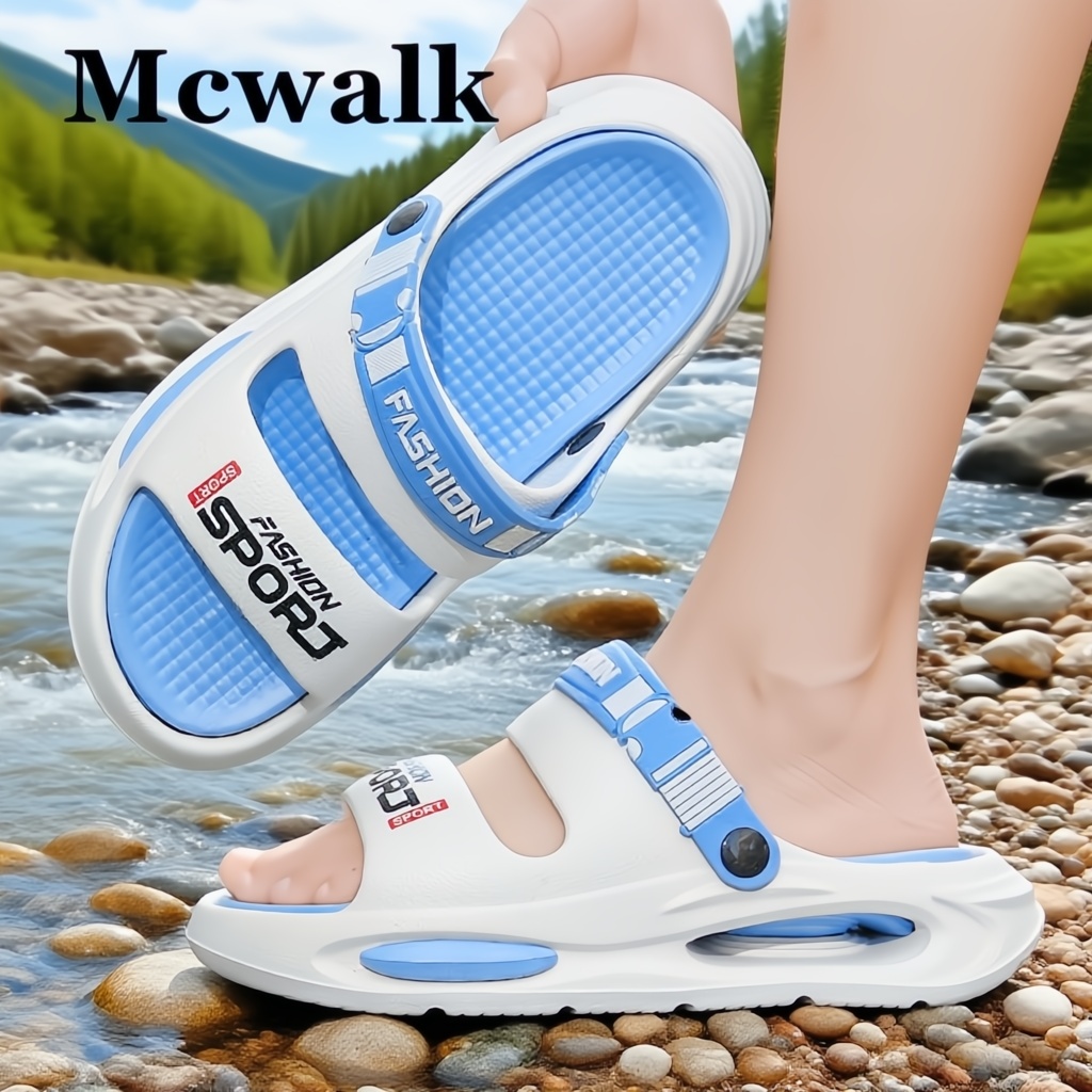 MCWALK ​รองเท้าแตะ กันลื่น พื้นนิ่ม รองเท้ารัดส้น รองเท้าแตะพื้นนิ่ม รองเท้าแตะมีรู