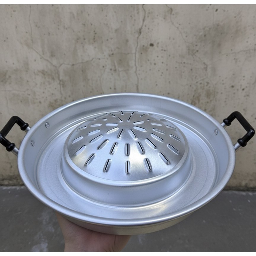 ชุดเตาหมูกระทะอลูมิเนียม ตรากุ๊กไทย ขนาด 30 และ 35 ซม. - รูปที่ 3