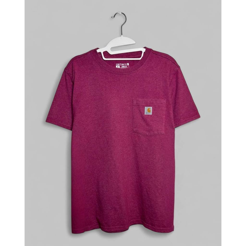เสื้อยืด Carhartt เสื้อยืด Carhartt K87W – สีแดง Currant Heather (M)