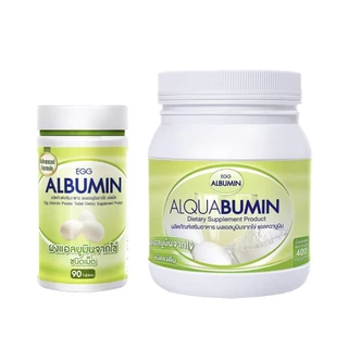 Egg Albumin อัลบูมิน โปรตีน ไข่ขาว ชนิดเม็ด (90 เม็ด / ผง 400 กรัม / แบบซอง 25 กรัม)