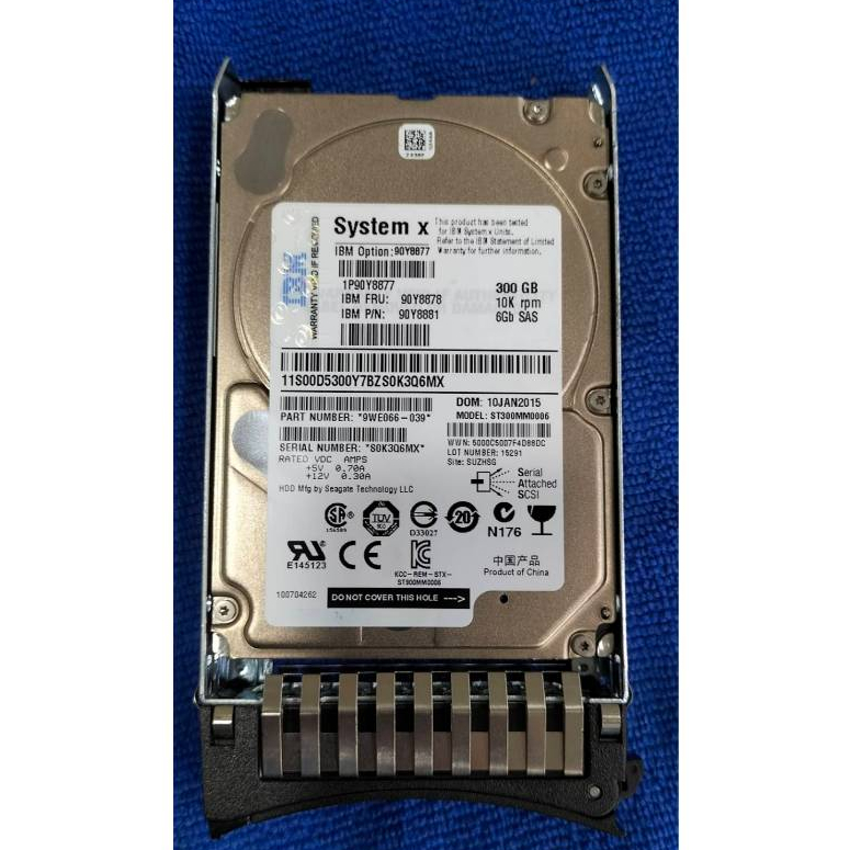 HDD IBM 90Y8878  300GB SAS 6Gb 10K 2.5Inch มือสอง