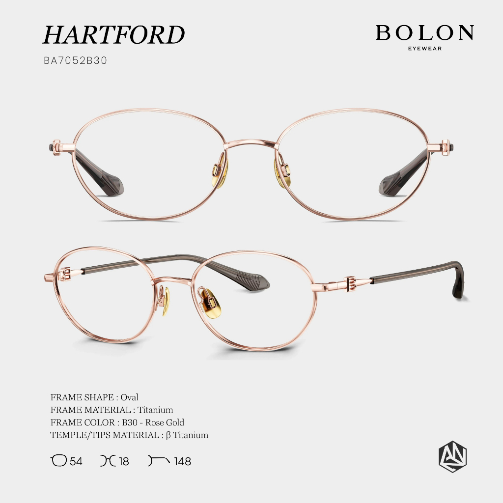 BOLON HARTFORD BA7052 – ทรง Oval เรียบหรู น้ำหนักเบา*