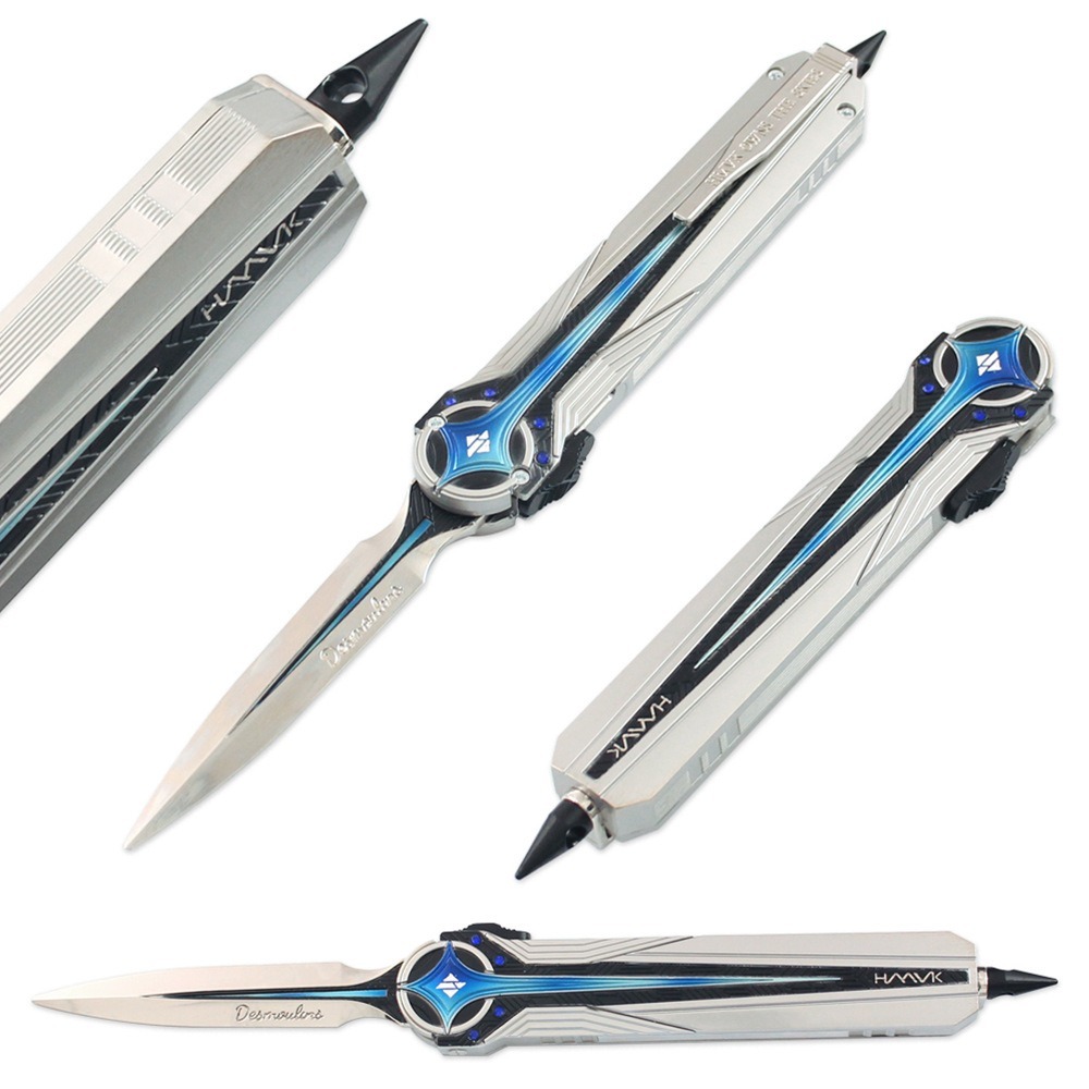 ☄️ โมเดลของเล่น Desmoulins Edge ขนาด 28 cm. แบบ 1:1 วัสดุเหล็ก มีสปริง พร้อมฐานวางโชว์