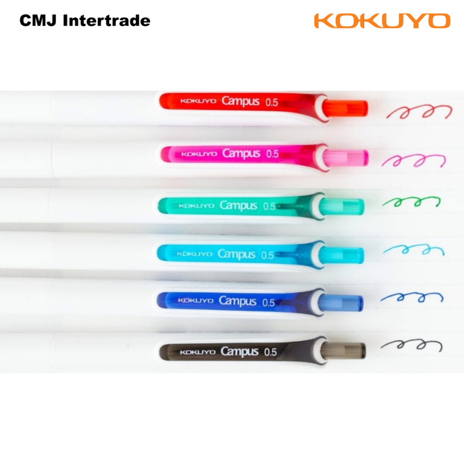 KOKUYO Campus gel pen 0.5mm. ปากกาเจล รุ่นแคมปัญ จาก โคคุโย นำเข้าจากประเทศญี่ปุ่น