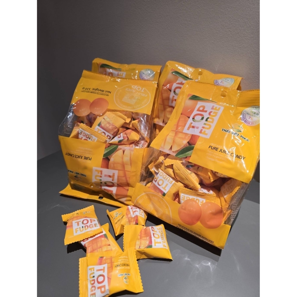 เยลลี่มะม่วงเวียดนาม 30 เม็ด (320 กรัม) | Top Fruit ผลไม้สุดฮิต ของฝากจากเวียดนาม นำเข้าแท้💯