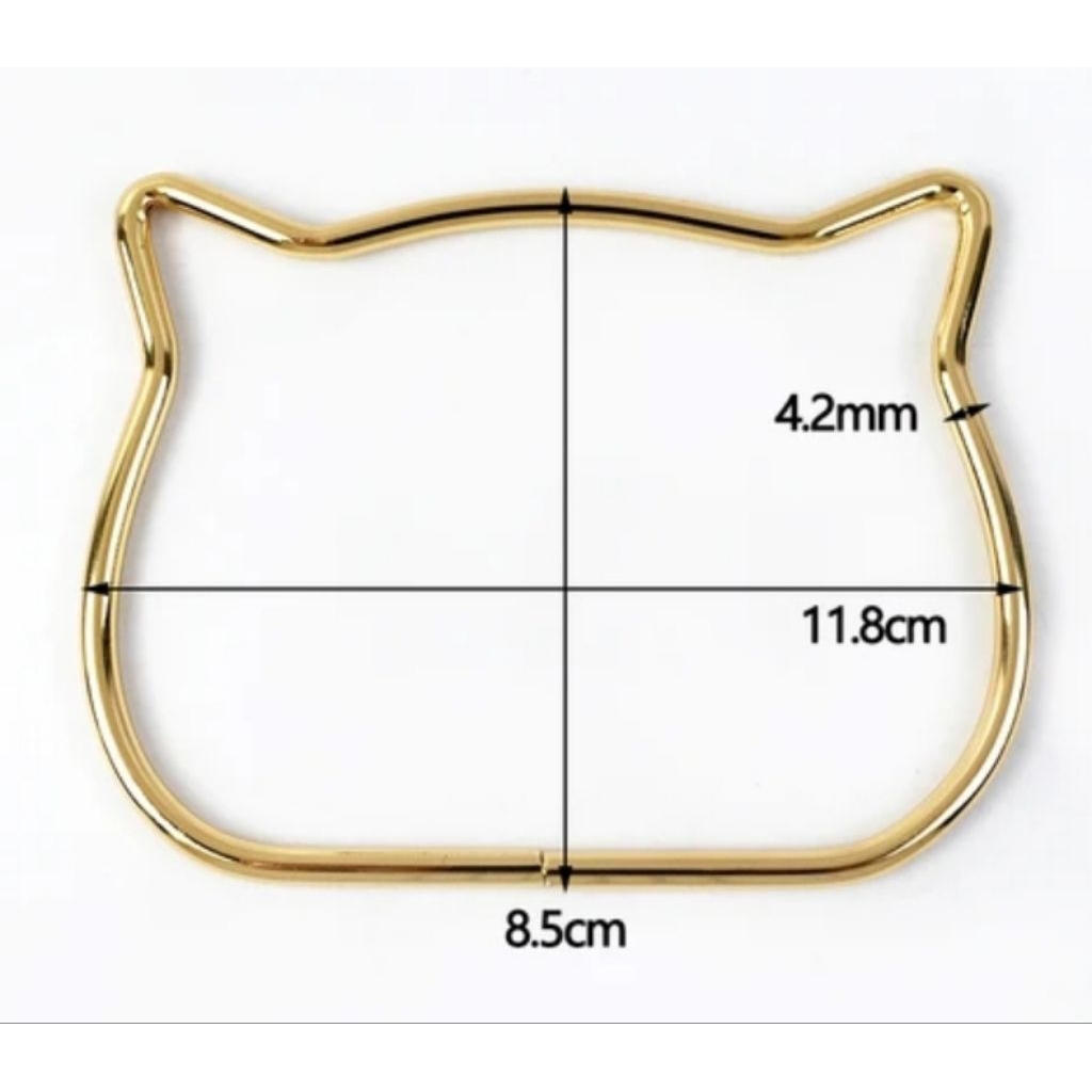 ห่วงโลหะ ห่วงกลมหูจับกระเป๋าผ้า กระเป๋าถือ งานแฮนด์เมด งานDIY งานคราฟท์ งานฝีมือ งานฮาร์ทแวร์ 8-13.5cm. - รูปที่ 2