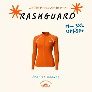 ใหม่! 🌈Letmeinsummers🌈 APPEAL☀️🌊 เสื้อว่ายน้ำผู้หญิงแขนยาวสีพื้น มีซิป ฟองน้ำ UPF50+ มีไซส์ APR080
