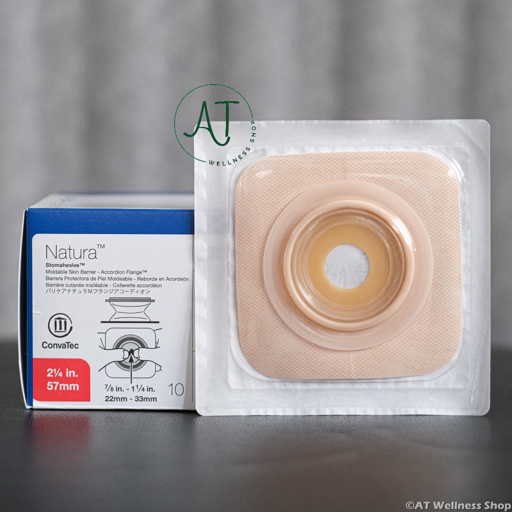 Convatec Natura Accordion Flange with Moldable barrier แป้นปั้นแต่ง ชนิดแป้นยก (ราคาต่อ 1 ชิ้น) (Price per 1 piece)