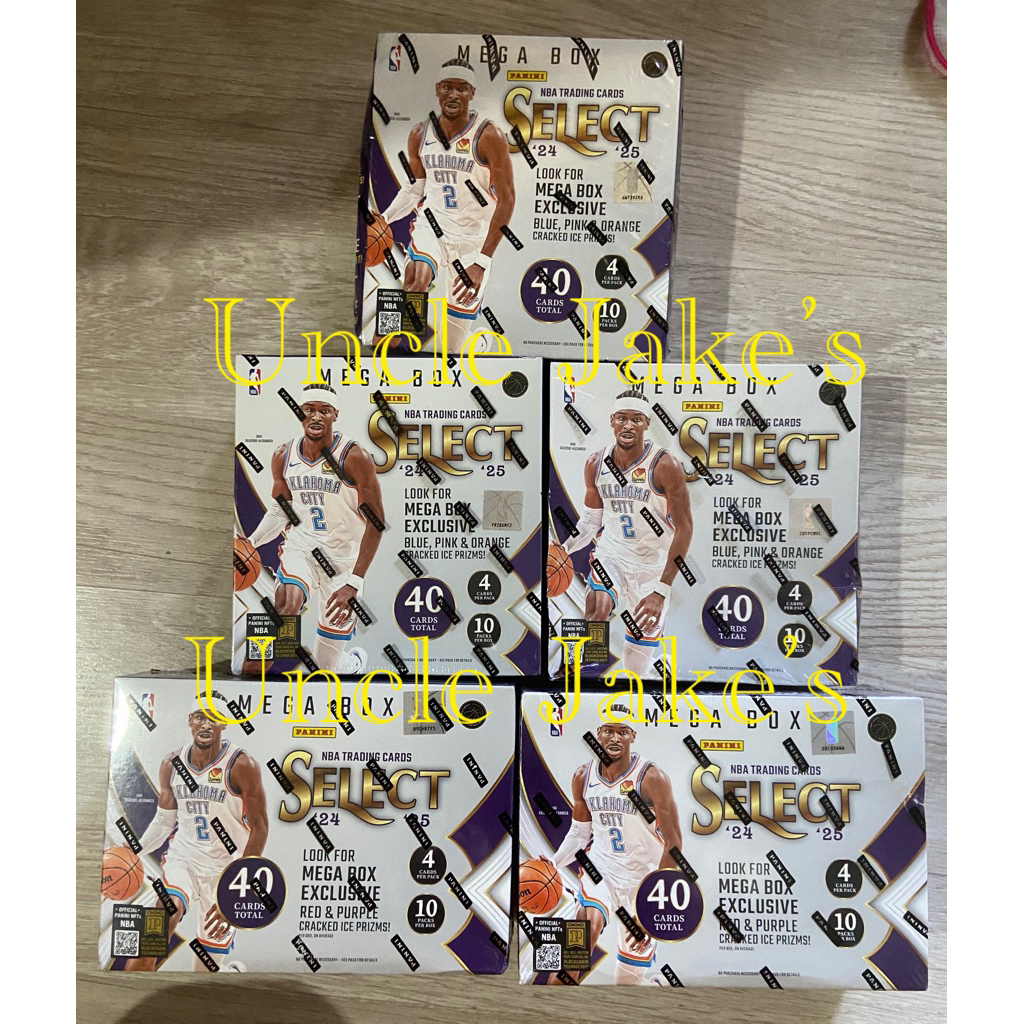 2024-25 Panini Select NBA Basketball Mega Box (40 Cards!)