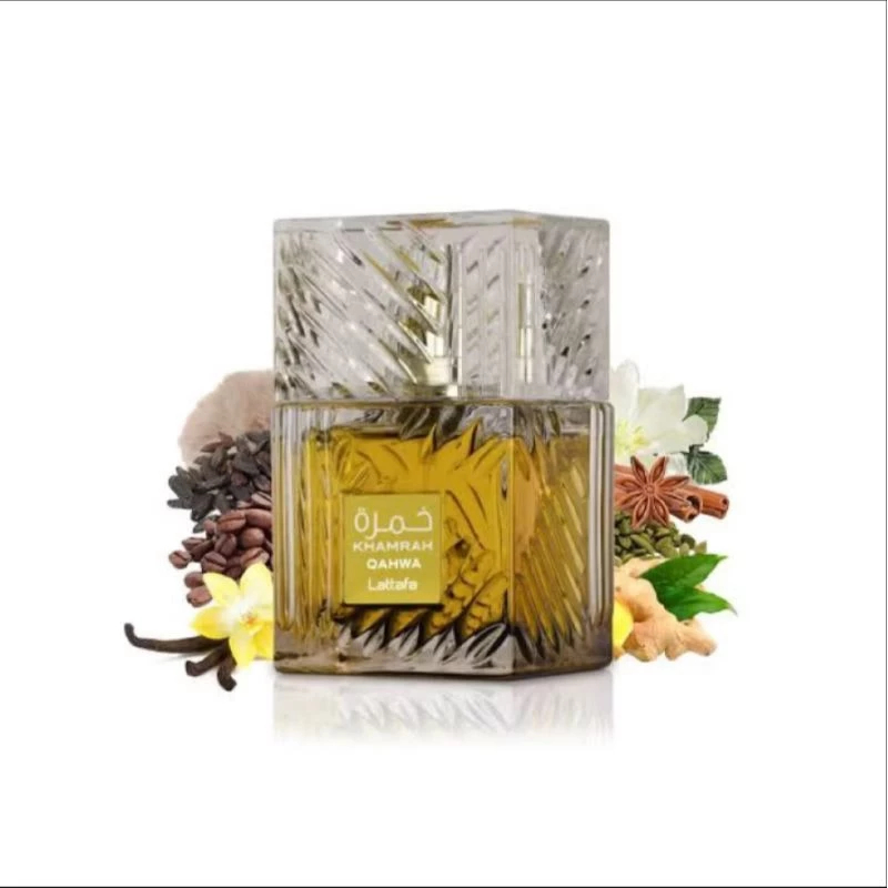 🚚🚚🚚น้ำหอมพร้อมส่ง Lattafa - Khamrah Qahwa 100ml. Edp