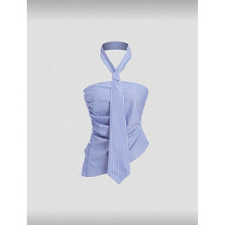 เสื้อครอปคล้องคอเนคไทด์