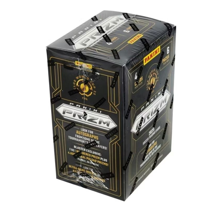 ‼️พร้อมส่ง‼️2025 Panini Prizm FIFA Club World Cup Soccer 6-Pack Blaster Box 🔥ฟรีสลีฟ🔥