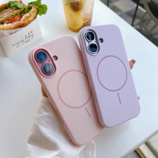 case 16 Pro max เคสซิลิโคน 17 เคสชาร์จได้ เคสสีพื้นชาร์จได้ งานกำมะหยี่ ไอโฟน 17promax 11'12'13'14'15'16'PRO'MAX 16plus