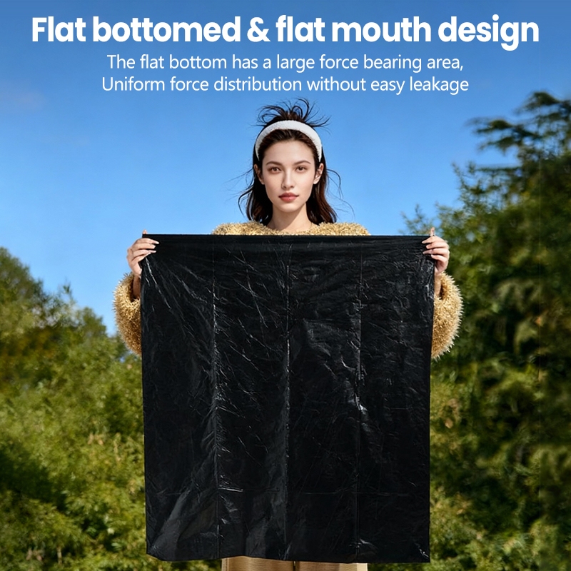 ถุงขยะ 45*50 100ใบหนา ถุงทำความสะอาด ถุงขยะดำ แบบม้วน - รูปที่ 2