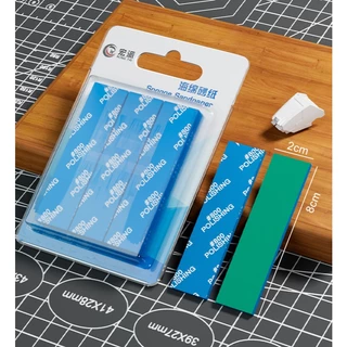 🧽 ฟองน้ำขัดโมเดล Sponge Sandpaper ชุดรวม (400-1200 Grit) แพ็ค 9 ชิ้น 💕✨