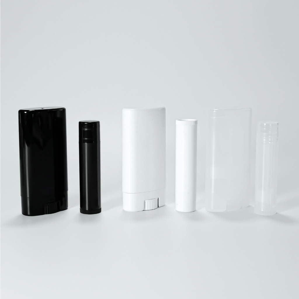 [COSS] แท่งสติ๊กหมุน stick balm ใช้บรรจุครีมบำรุงแบบแข็ง ขนาด 5g 10g พลาสติกเกรดดี หมุนใช้งานง่าย