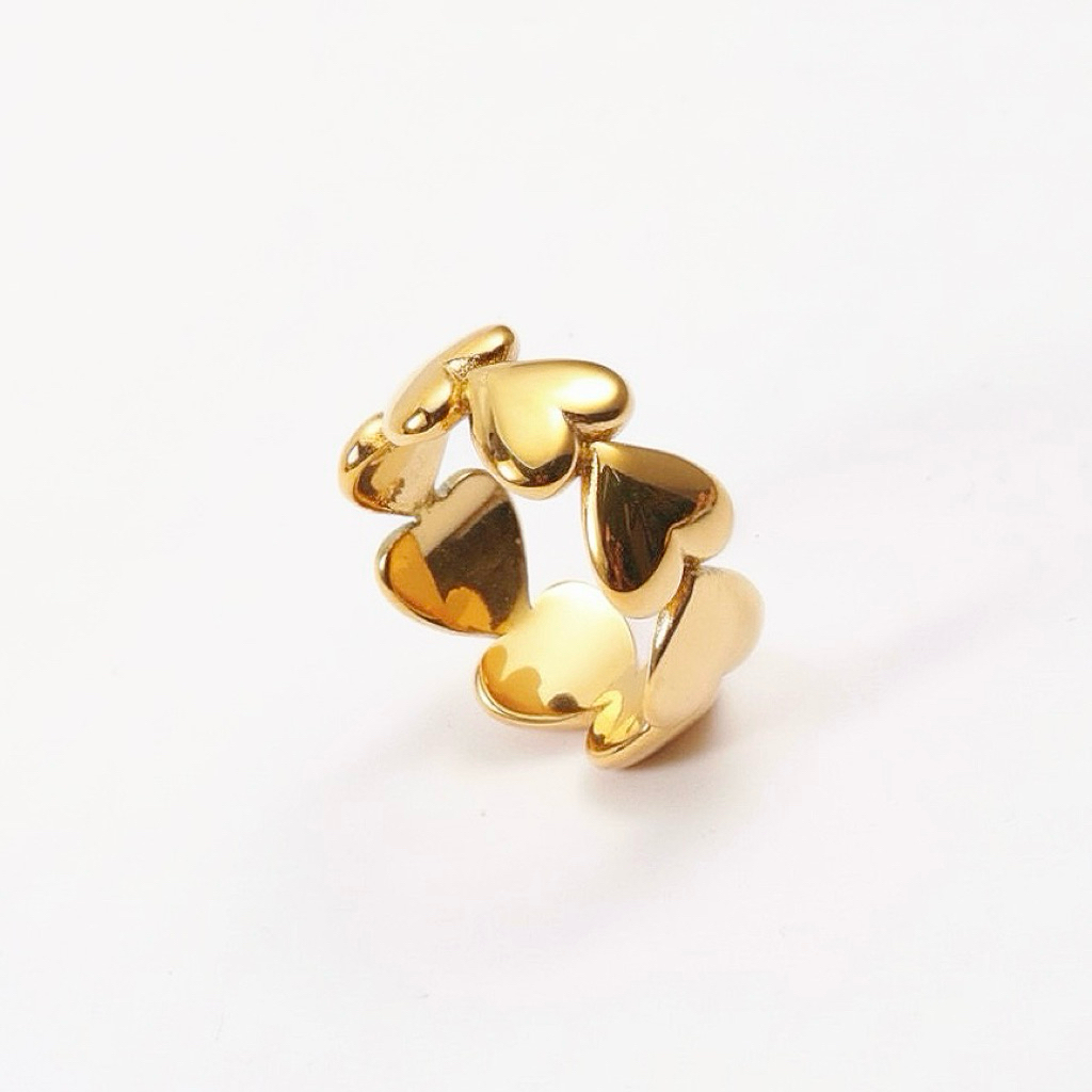 Meraki. Hailey Ring (stainless steel) แหวนสแตนเลส Nickel free, Waterproof