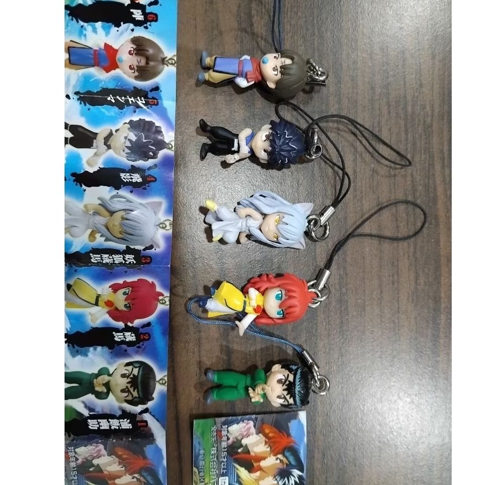 yuyu hakusho   key chain x5