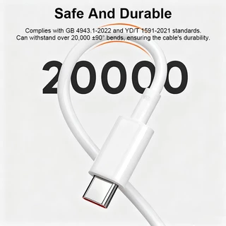 Xiaomi 6A Type-C to Type-C Fast Charging Data Cable 1M สายชาร์จเร็ว 6A