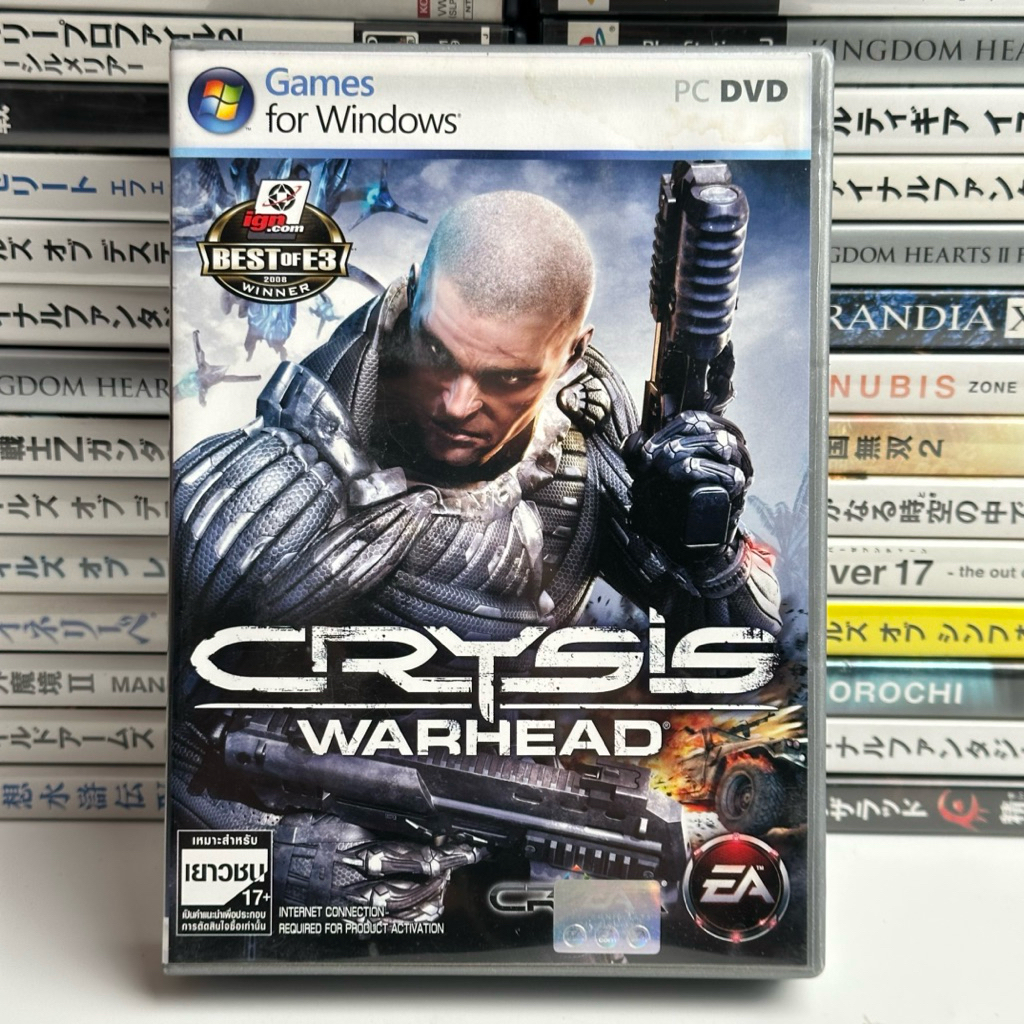 Pc เกม แผ่นลิขสิทธิ์แท้มือสอง คุ่มือครบกล่อง CRYSIS WARHEAD 2 disc